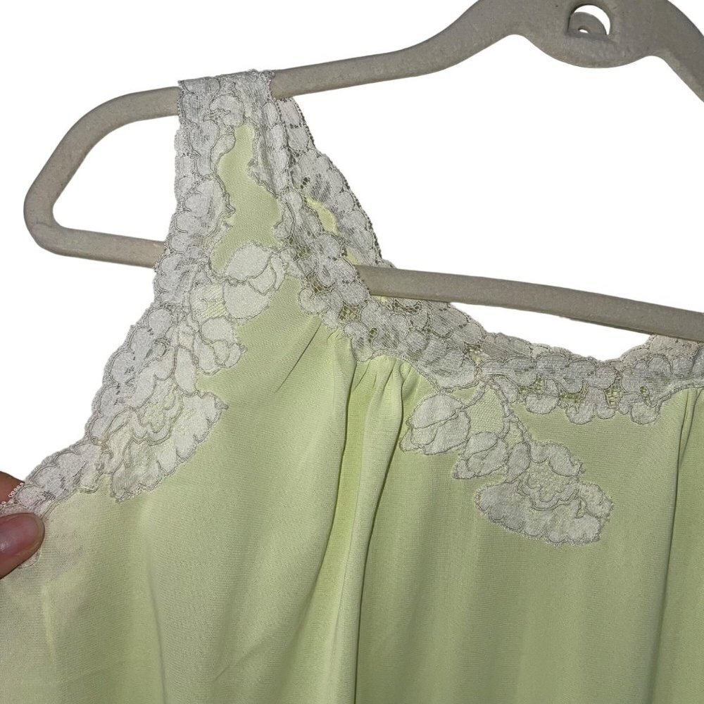 Gossard Artemis Vintage Womens Nightgown Size Small Green Baby Doll Nylon - Picture 7 of 12